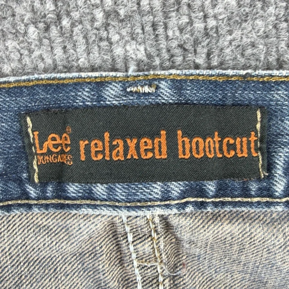 VTG Lee Dungarees Jeans Mens 42x32 Blue h Relaxed Fit Bootcut Denim Pants